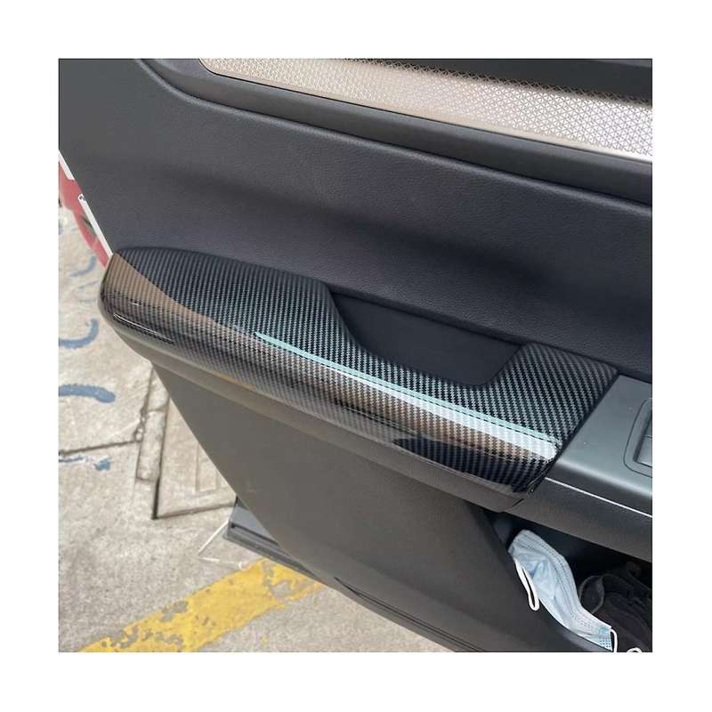 for -v 2023 2024 Car Window Lift Button Switch Panel Cover Door Handle Bezel Trim ,abs Carbon Fiber