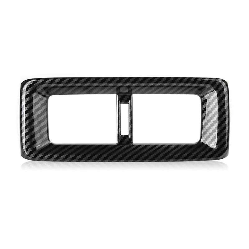 for -v 2023 2024 Rear Panel Armrest Box Outlet Cover Trim Interior Accessories - Abs Carbon Fiber