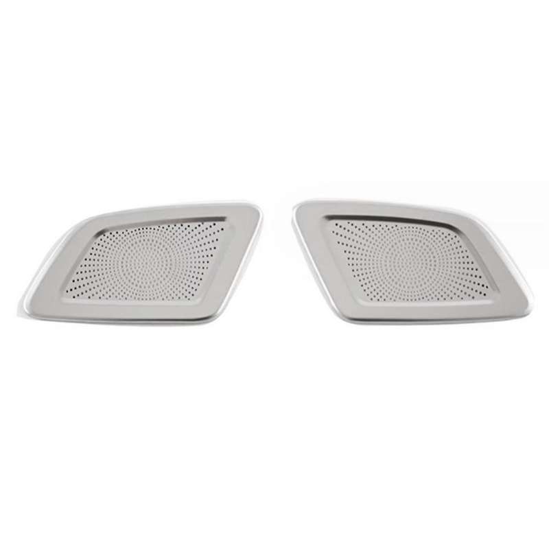 for -V 2023-2024 Car Dashboard Air Outlet Vent Trim Cover Sticker Decoration Frame Silver
