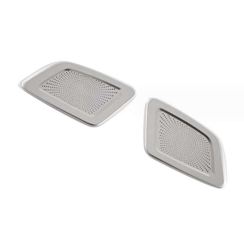for -V 2023-2024 Car Dashboard Air Outlet Vent Trim Cover Sticker Decoration Frame Silver