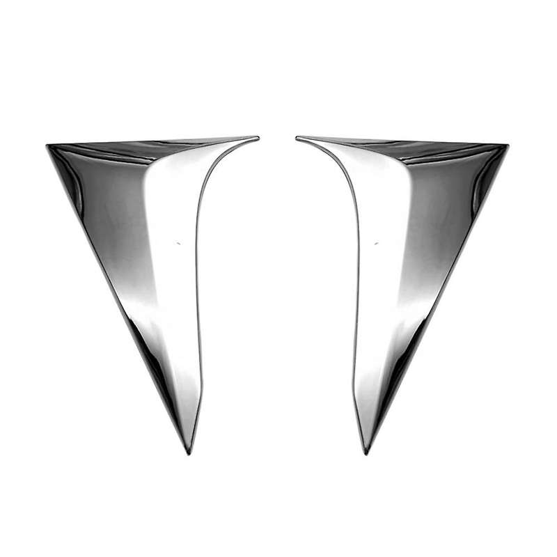 for -V Vezel 2021 2022 Chrome ABS Exterior Side Rear Window Spoiler Triple-cornered Cover Trim