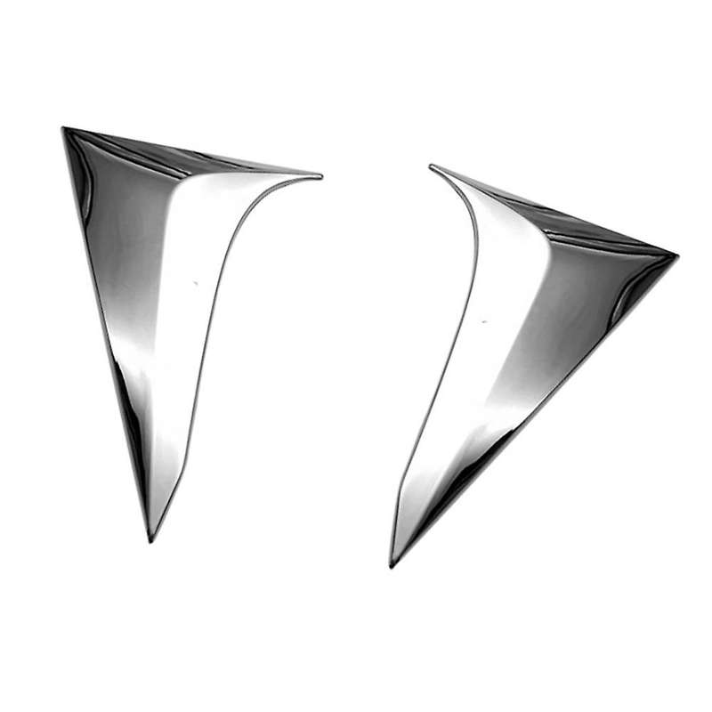 for -V Vezel 2021 2022 Chrome ABS Exterior Side Rear Window Spoiler Triple-cornered Cover Trim