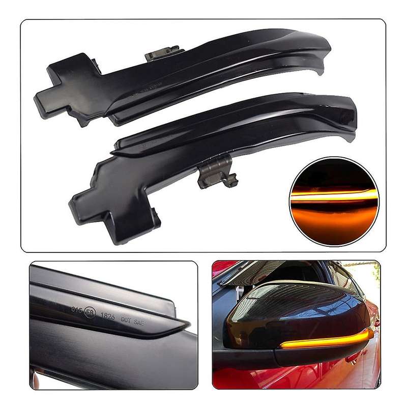 for V40 CC II S60 2011-2018 S80 V70 III Car Dynamic LED Turn Signal Light Rearview Mirror Light Indi