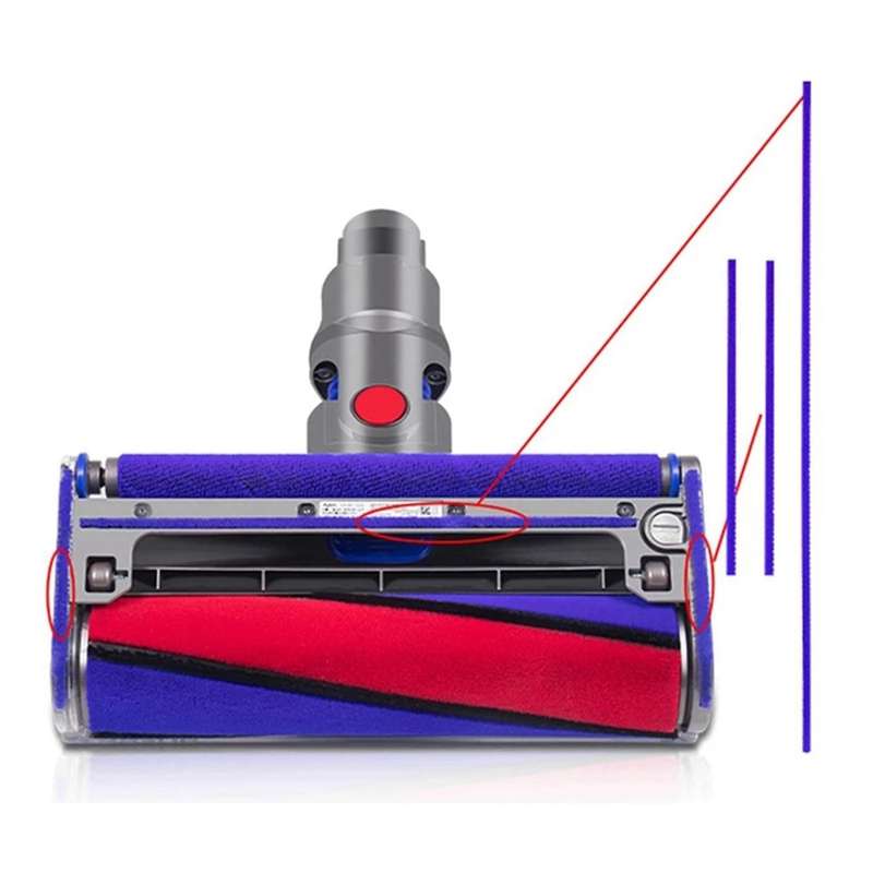 for Vacuum Cleaner Electric Floor Brush Sticker V7v8v10v11 Soft Plush Strip Accessories
