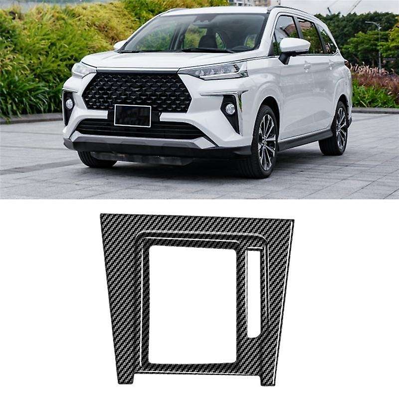 for Veloz 2022+ Carbon Fiber Car Gear Shift Panel Cover Trim