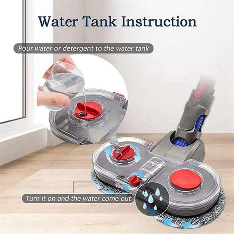 for Vacuum Cleaner V7//v10/v11 Electric Wet Mop Cleaning Head Suction Mop Integrated Machine