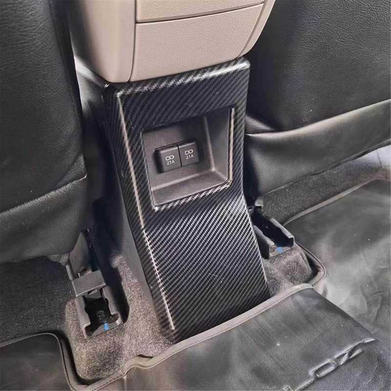 for Veloz 2022-2024 Carbon Fiber Car Rear Air Condition Vent Outlet Cover Trim Interior Accessories