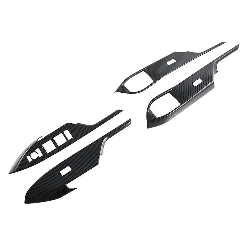 for Veloz 2022-2024 Carbon Fiber Car Window Glass Lift Switch Button Panel Cover Trim Interior Acces