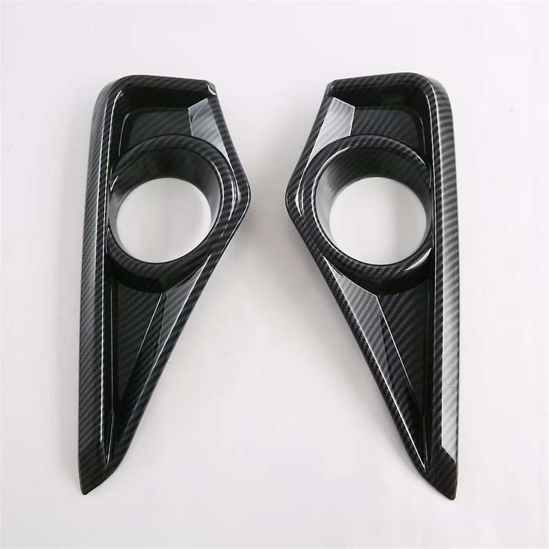 for Veloz 2022-2024 Carbon Fiber Car Front Bumper Fog Light Lamp Cover Frame Trim Accessories