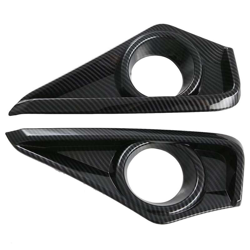 for Veloz 2022-2024 Carbon Fiber Car Front Bumper Fog Light Lamp Cover Frame Trim Accessories