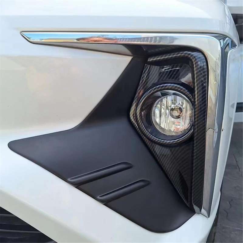 for Veloz 2022-2024 Carbon Fiber Car Front Bumper Fog Light Lamp Cover Frame Trim Accessories