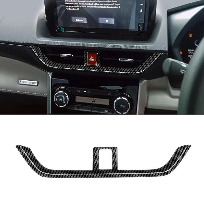 for Veloz Avanza 2022+ Carbon Fiber Car Central Air Conditioner Outlet Cover Trim