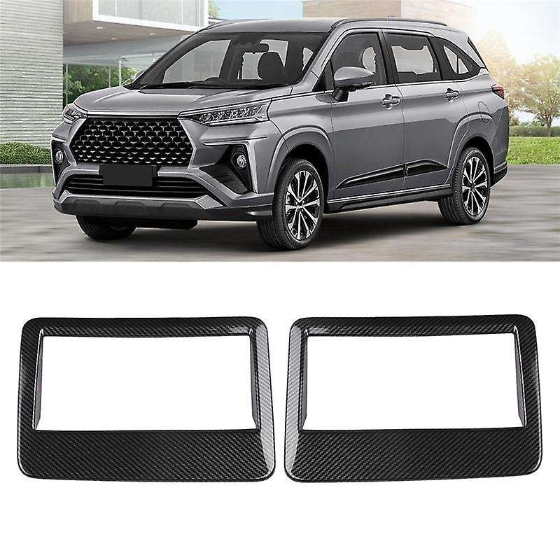 for Veloz Avanza 2022 2023 Carbon Fiber Car Roof Air Outlet Frame Cover Trim Decoration