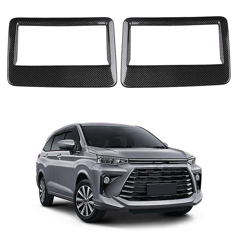 for Veloz Avanza 2022 2023 Carbon Fiber Car Roof Air Outlet Frame Cover Trim Decoration