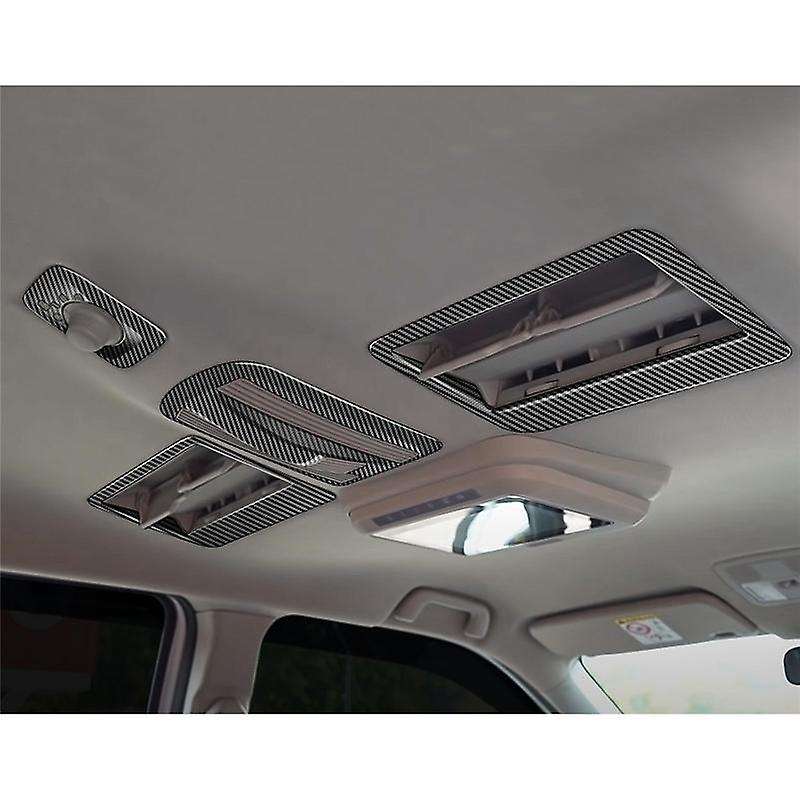 for Veloz Avanza 2022 2023 Carbon Fiber Car Roof Air Outlet Frame Cover Trim Decoration