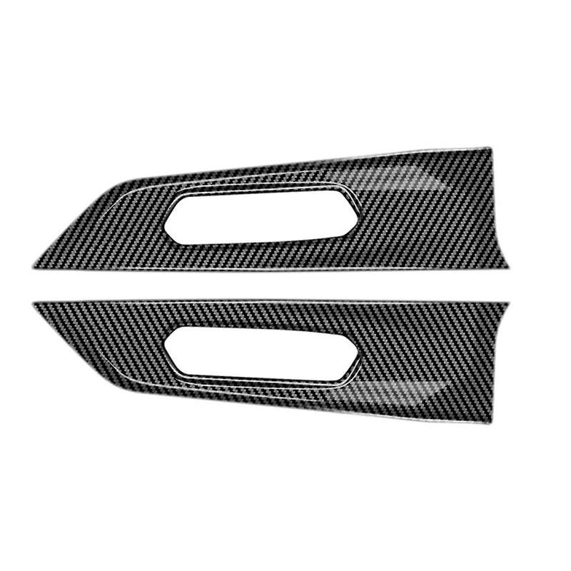 for Veloz Avanza 2022 2023 Carbon Fiber Automotive Interior Inner Front Door Panel Strip Cover Frame