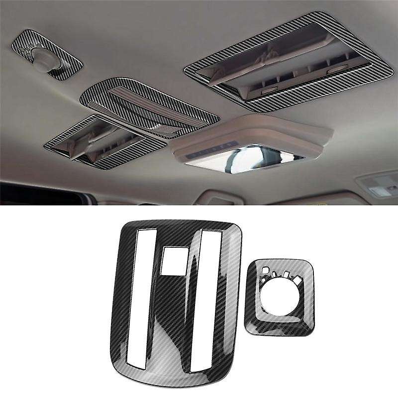 for Veloz Avanza 2022 2023 Carbon Fiber Car Interior Reading Light Lamp Cover Trim Sticker