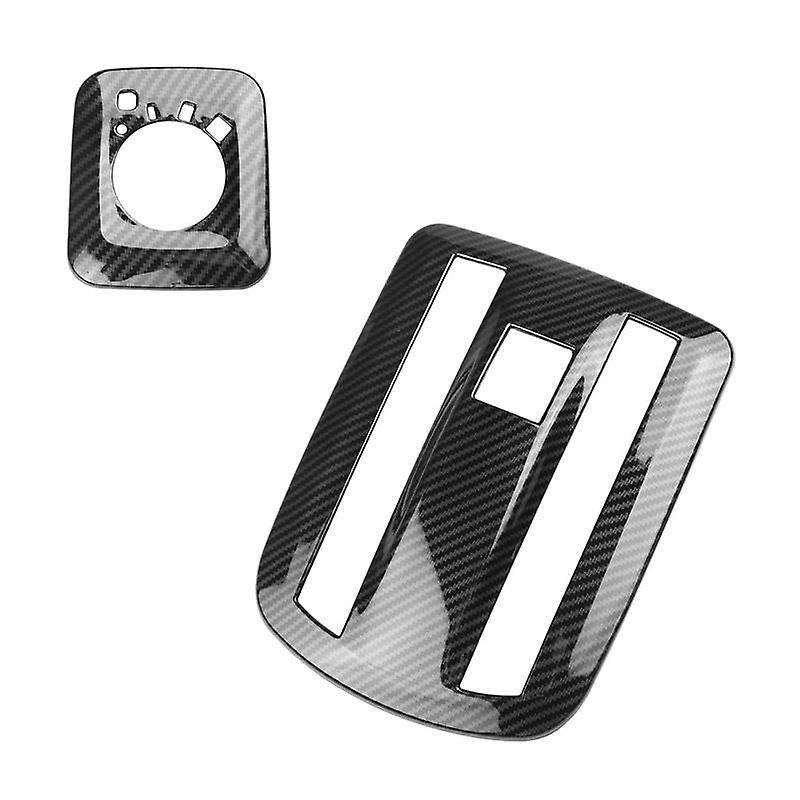 for Veloz Avanza 2022 2023 Carbon Fiber Car Interior Reading Light Lamp Cover Trim Sticker