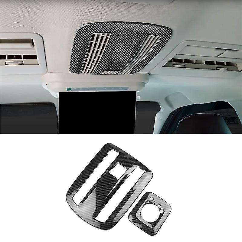 for Veloz Avanza 2022 2023 Carbon Fiber Car Interior Reading Light Lamp Cover Trim Sticker