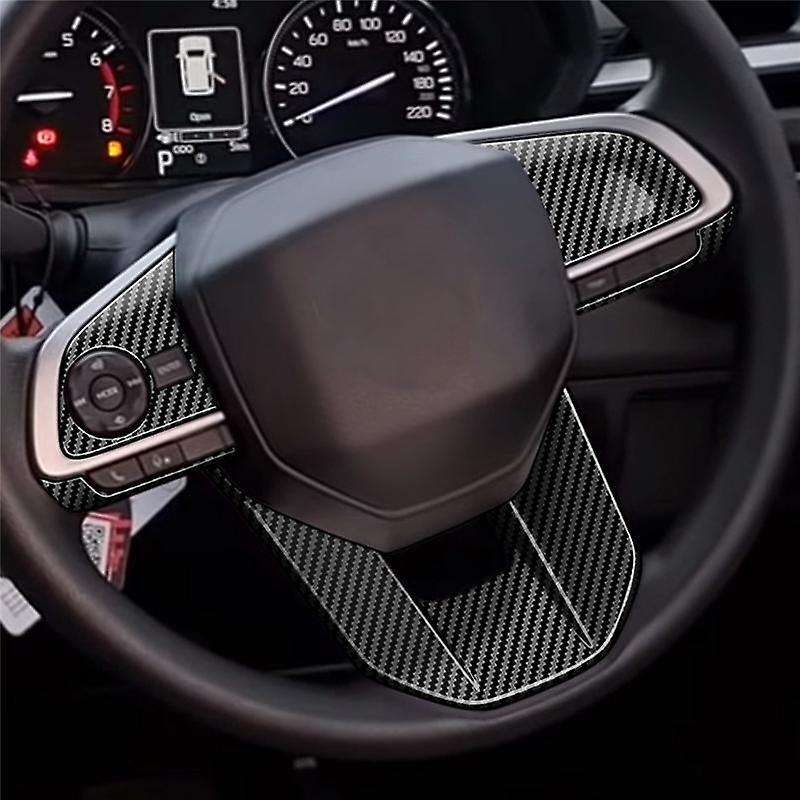 for Veloz Avanza 2022 2023 Carbon Fiber Car Steering Wheel Decoration Cover Trim Car Styling
