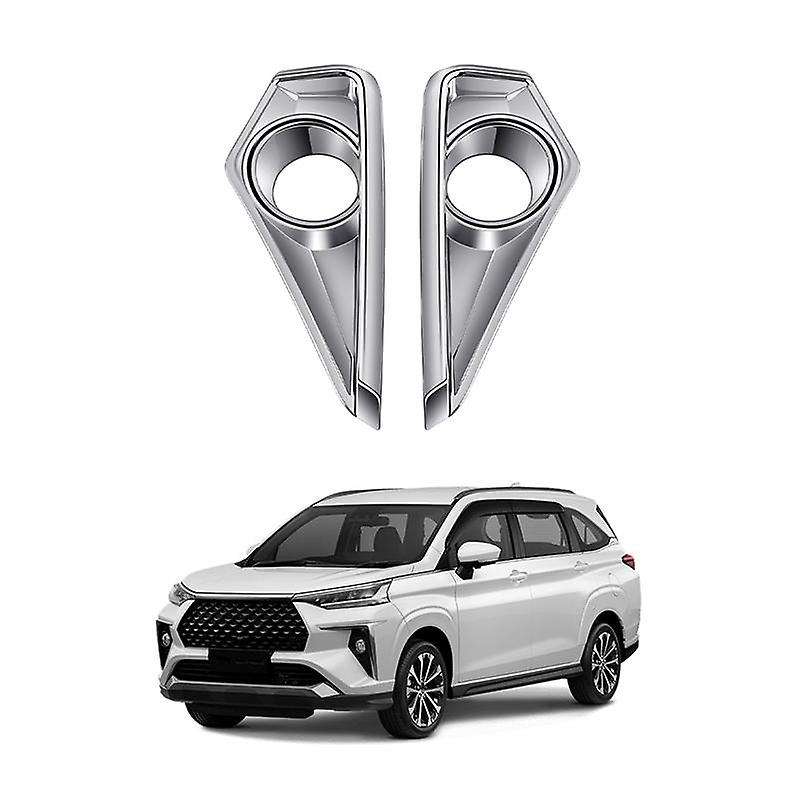 for Veloz Avanza 2022+ Chrome Front Bumper Fog Light Lamp Cover Trim Decoration Accessories