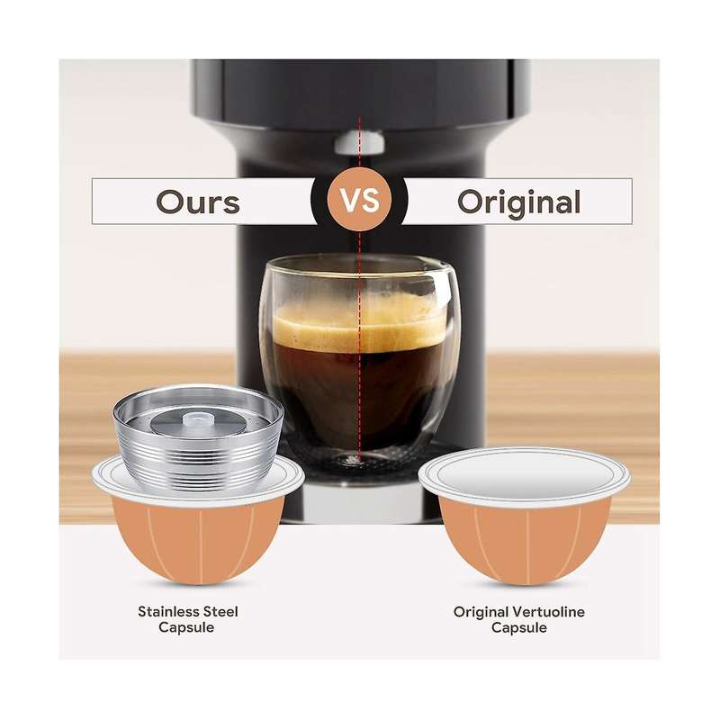 for Vertuo Reusable Capsule Vertuoline Refillable Coffee Filter