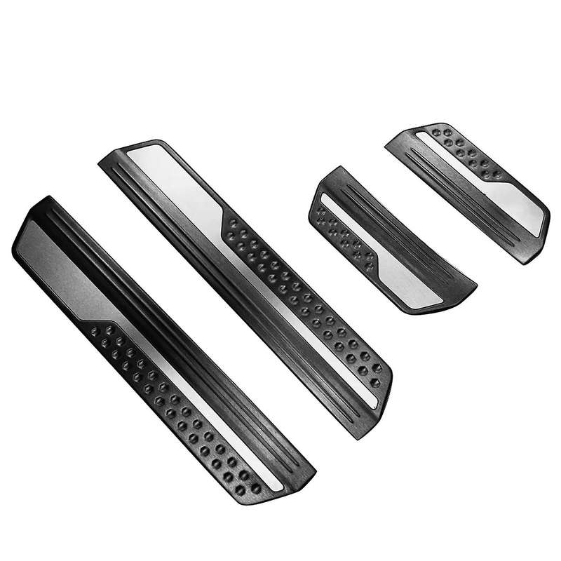 for Vezel -V 2021 2022 Stainless Steel Front Rear Outer Door Sill Pedal Scuff Plate Cover Trim 4Pcs