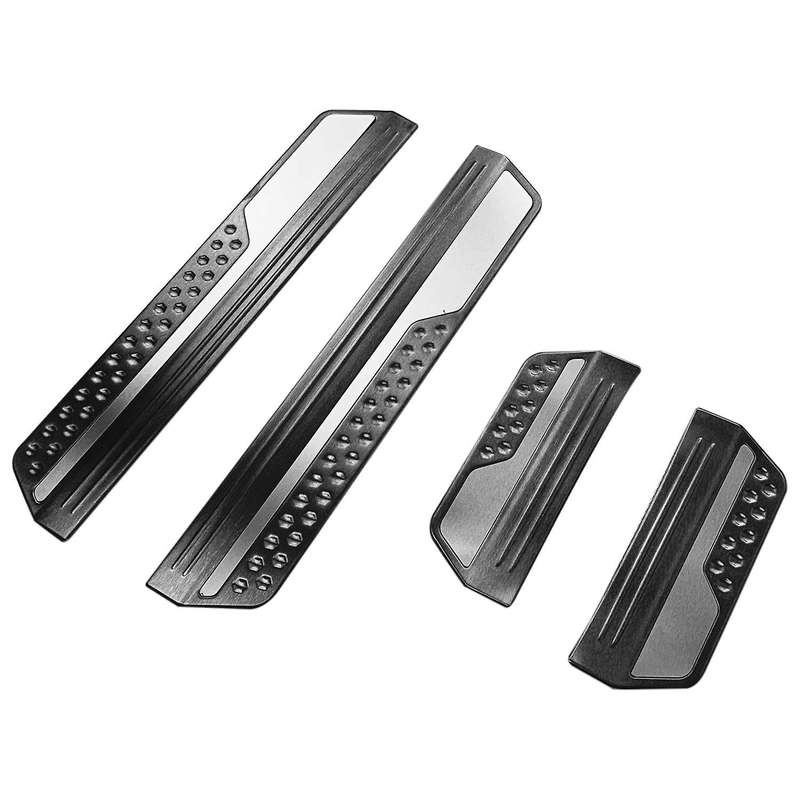for Vezel -V 2021 2022 Stainless Steel Front Rear Outer Door Sill Pedal Scuff Plate Cover Trim 4Pcs