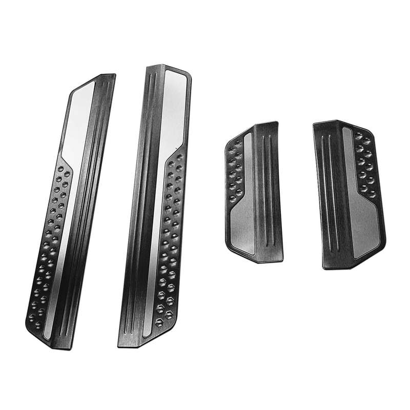 for Vezel -V 2021 2022 Stainless Steel Front Rear Outer Door Sill Pedal Scuff Plate Cover Trim 4Pcs