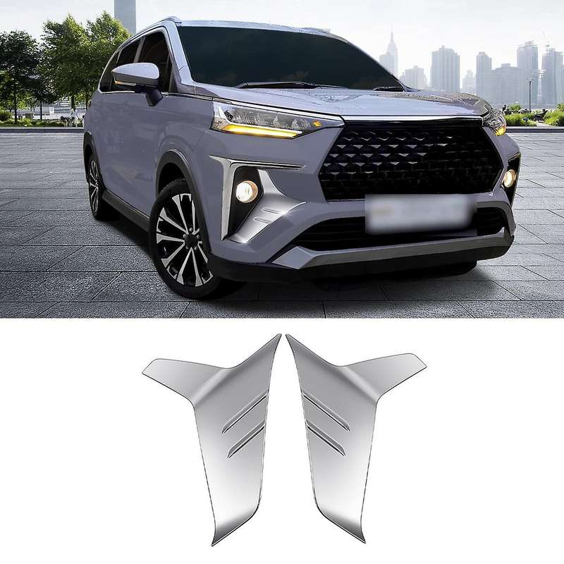for Veloz Avanza 2022+ Chrome Front Fog Lamp Side Trim Foglight Bezel Decoration