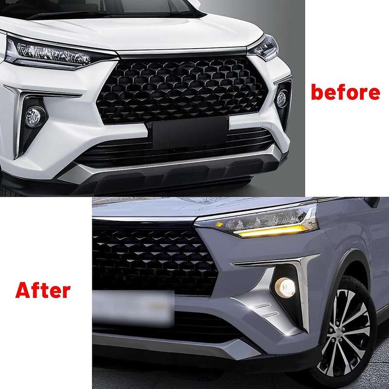for Veloz Avanza 2022+ Chrome Front Fog Lamp Side Trim Foglight Bezel Decoration