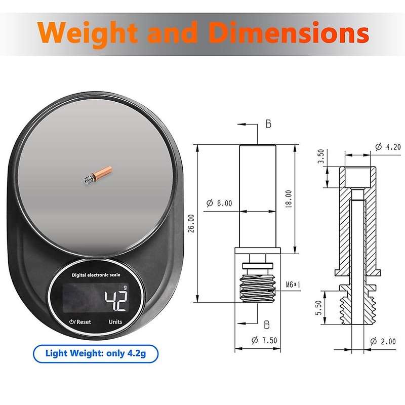 for Vyper Titanium Alloy Bi-Metal Heatbreaker for S Pro 1.75mm Filam 1PCS