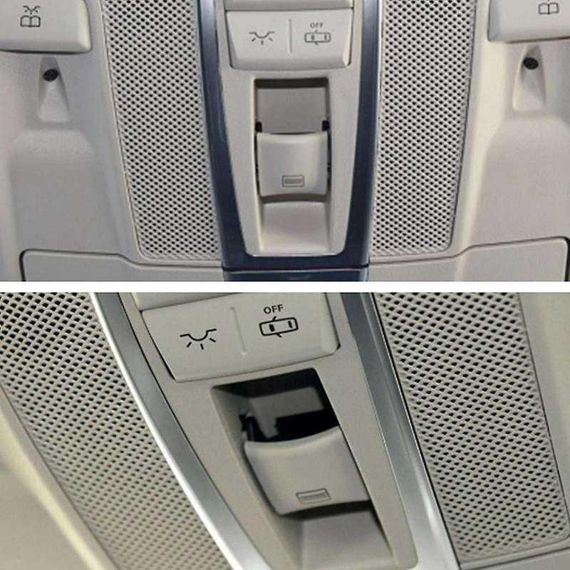 for W166 W292 W463 Car Sunroof Window Switch Button Cover Plastic for Ml Gle Gls Light Gray