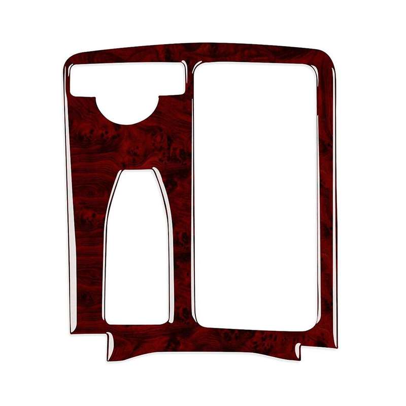for W204 2007-2013 W212 2010-2012 Red Wood Grain Gear Shift Panel Trim