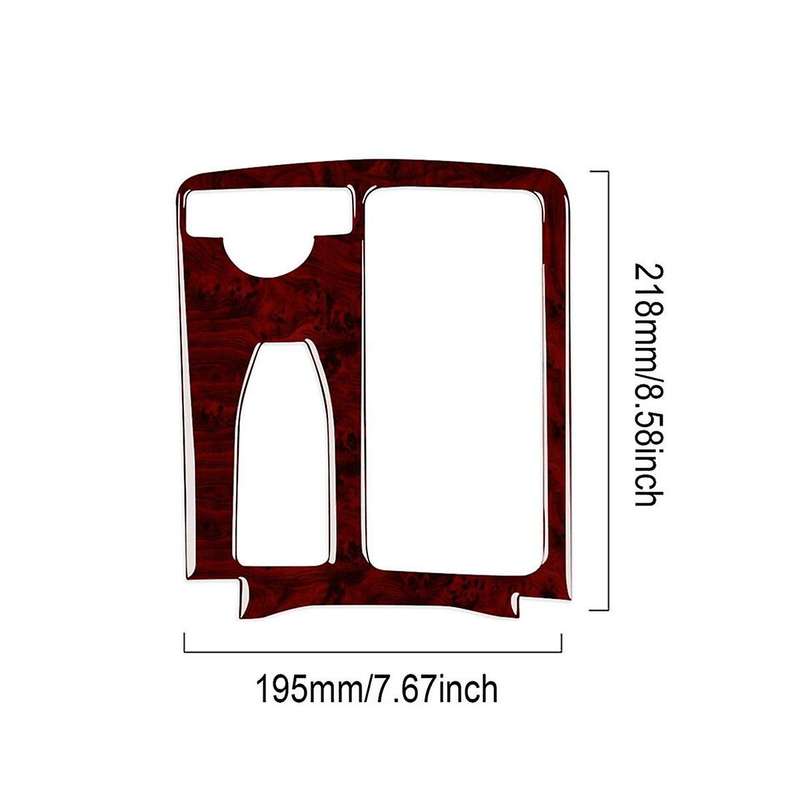 for W204 2007-2013 W212 2010-2012 Red Wood Grain Gear Shift Panel Trim