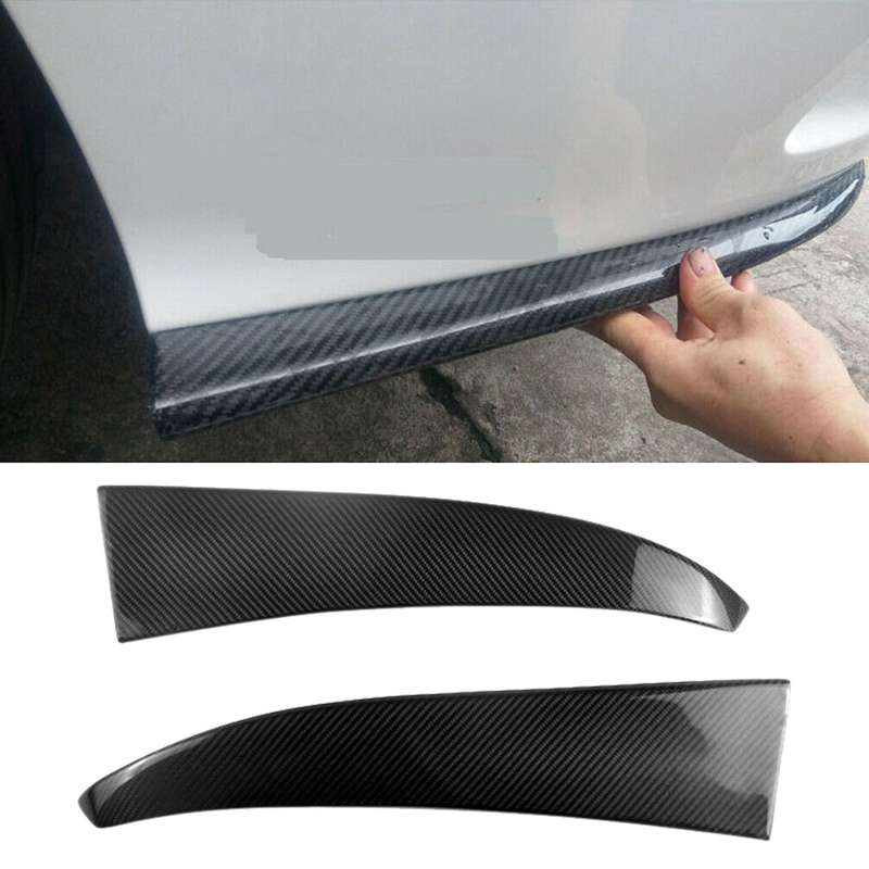 for W205 C180 C200L C260L C43 C63 2015-2017 Carbon Fiber Rear Bumper Splitters Spoiler Canard Fins T