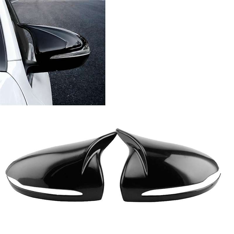 for W205 W213 W222 Gloss Black Horned Style Side Rear View Mirror Cover Trim A0998110122 A0998110222