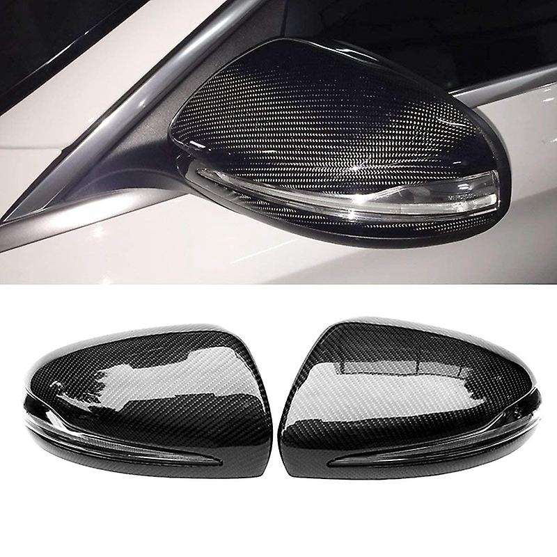 for W205 W213 X253 ABS Carbon Fiber Replacement Side Mirror Covers Wing Mirror Covers Caps