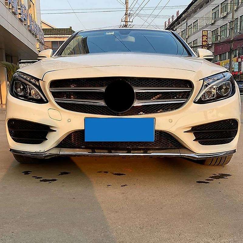 for W205 C-class C180 C200 C260 2015-2018 Set L+r Front Bumper Fog Lamp Grill Grille Insert Face Ba