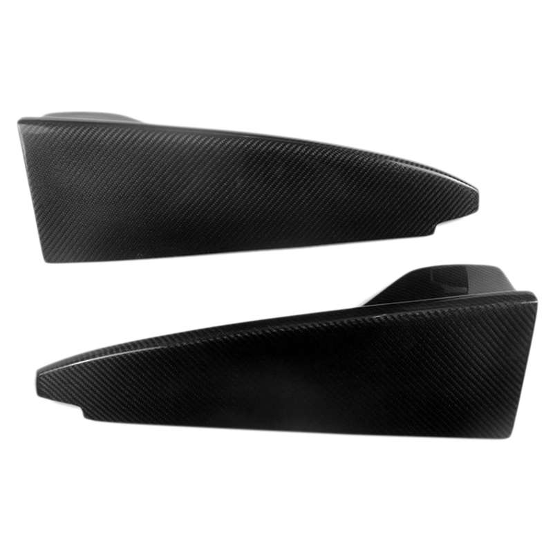 for W205 C43 C63 2015-2019 Carbon Fiber Rear Bumper Splitter Fins Trim