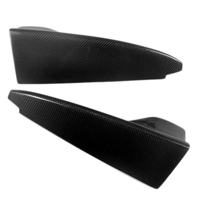 for W205 C43 C63 2015-2019 Carbon Fiber Rear Bumper Splitter Fins Trim