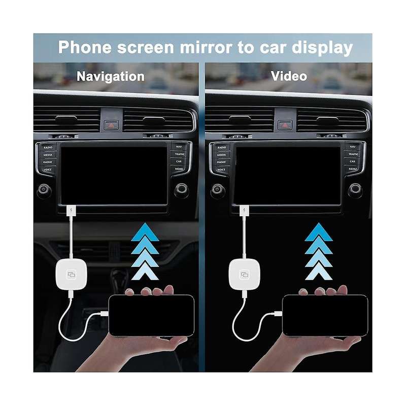 for Wired CarPlay Car Convert to Wireless Car Wireless Fast and Easy Use Fit for AI BOX Square