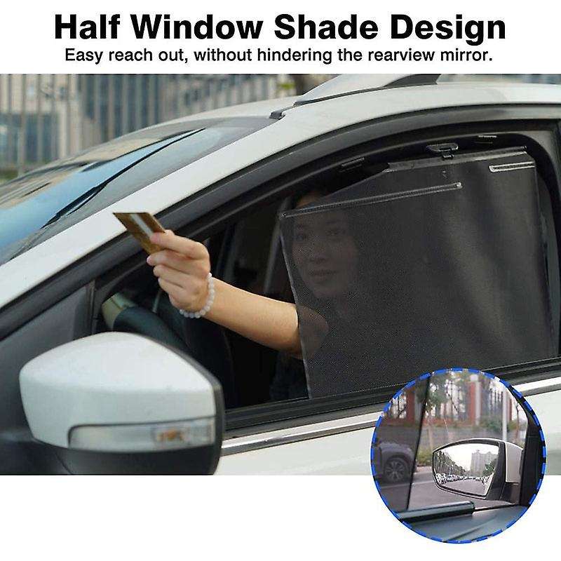 for Window Sun Shade Front Side Window Drape Roller Sunshade UV Rays Protection