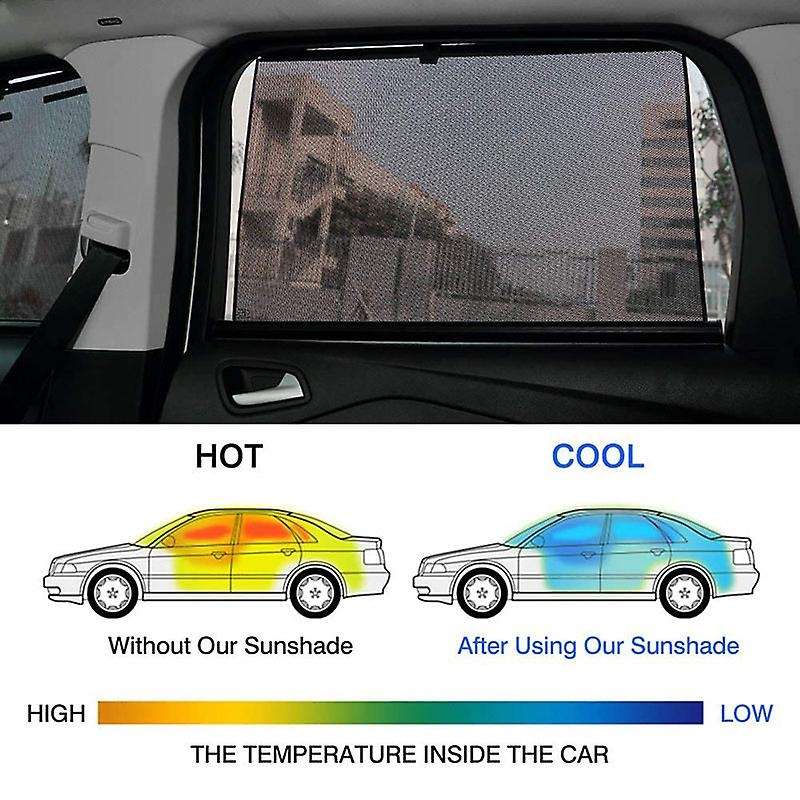 for Window Sun Shade Front Side Window Drape Roller Sunshade UV Rays Protection