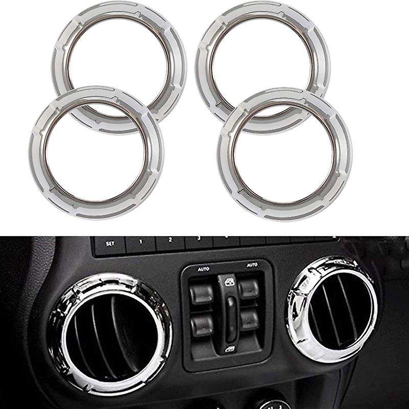 for Wrangler JK 2011-2017 Door Handle Cup Cover Steering Wheel Center Console Interior Trim Kit 16Pc