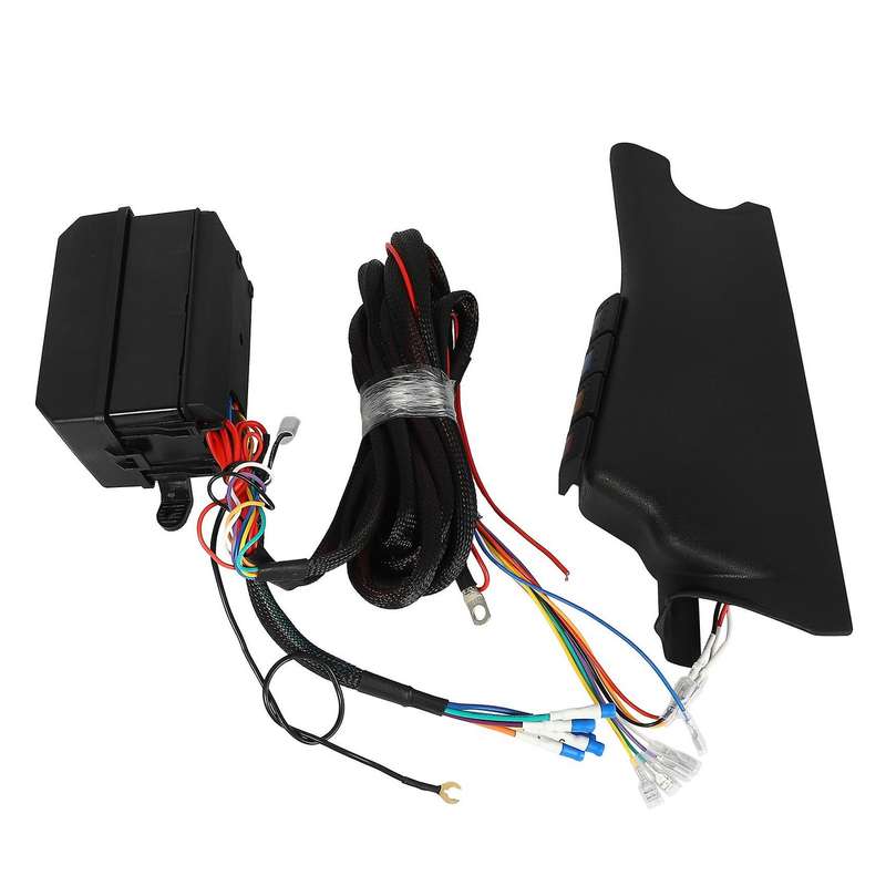 for Wrangler JK 2007-2018 a Pillar Switch Panel Kit 4 LED Rocker Switch Control System Left Hand
