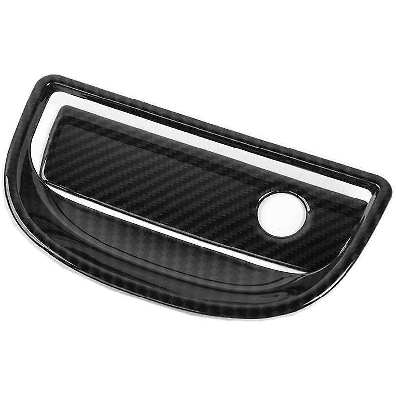 for Wrangler JK 2011-2017 Interior Storage Box Handle Sequins Trim ABS Carbon Fiber Frame