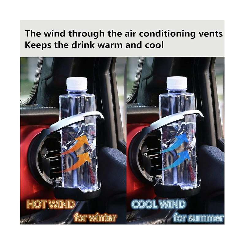 for Wrangler JK 2007-2017 JL JT 2018-2023 Air Outlet Vent Cup Holder Foldable Water Cup Mount,B