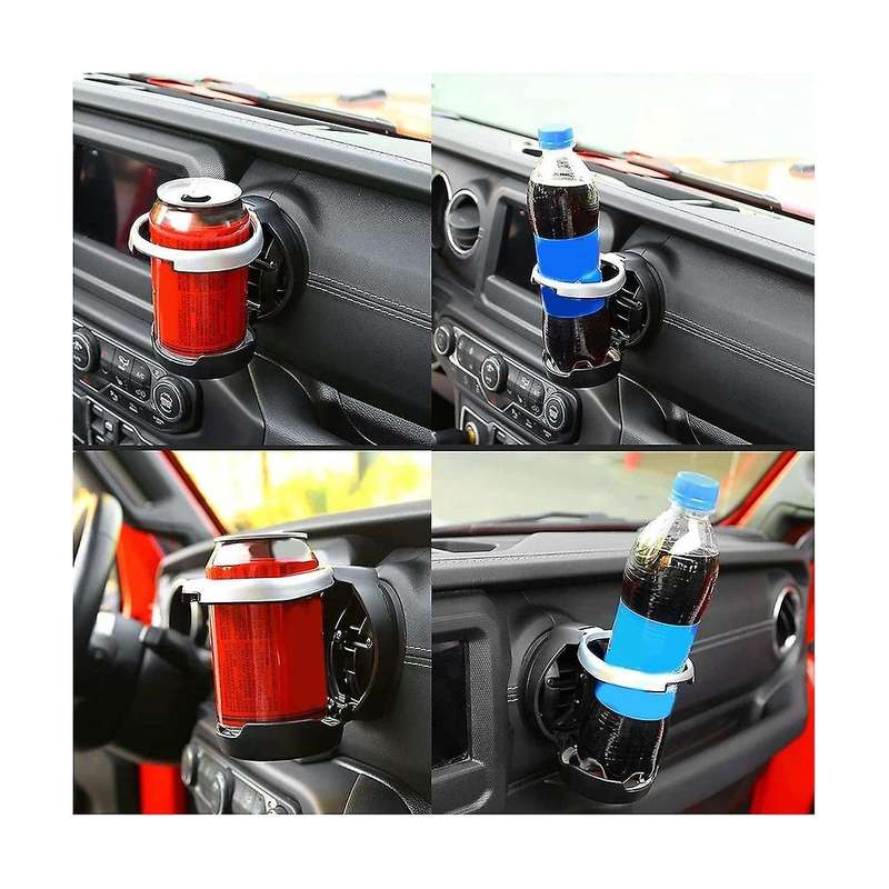 for Wrangler JK 2007-2017 JL JT 2018-2023 Air Outlet Vent Cup Holder Foldable Water Cup Mount,B