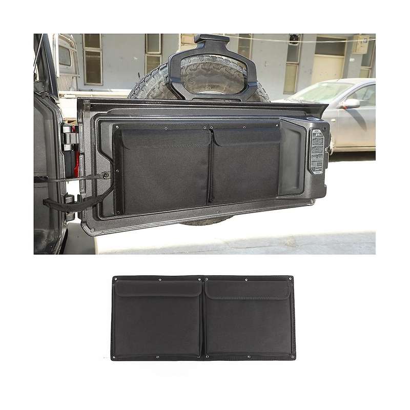 for Wrangler Jk Jl 2007-2023 Tail Door Storage Bag Tool Kit Trunk Organizer Car Accessories ,black